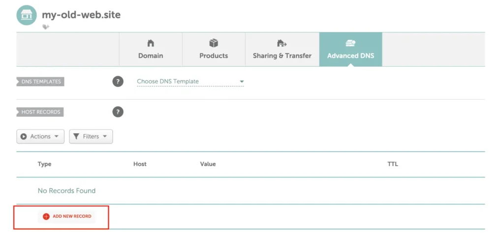 Namecheap add new records according to the value in domain forward