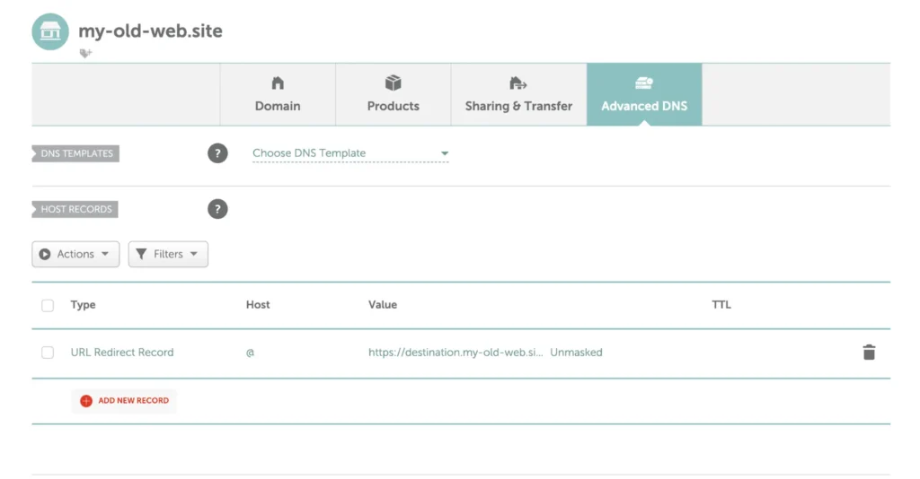 Namecheap advanced DNS settings